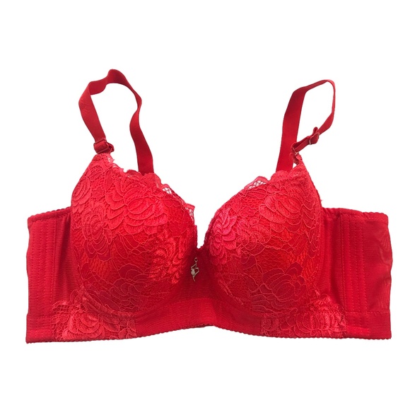 Other - Beautiful Red Lace Underwire Light Padding Bra